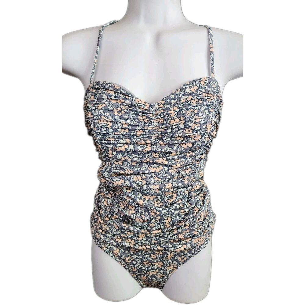 NEW $198 Cleobella Natasha Mini Paloma Print One-Piece Swimsuit Size Medium - Picture 2 of 9